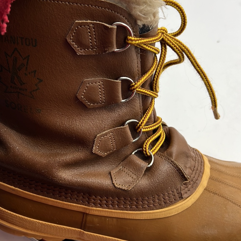 Sorel Manitou Kaufman  Vintage Winter Boots size 12 - Picture 7 of 9